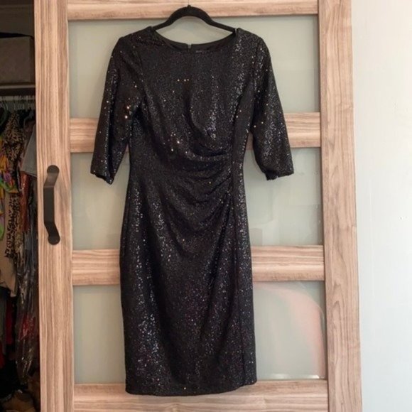 Vince Camuto Dresses & Skirts - NWOT Vince Camuto Sequin Knit Sheath 3/4 Sleeve Dress